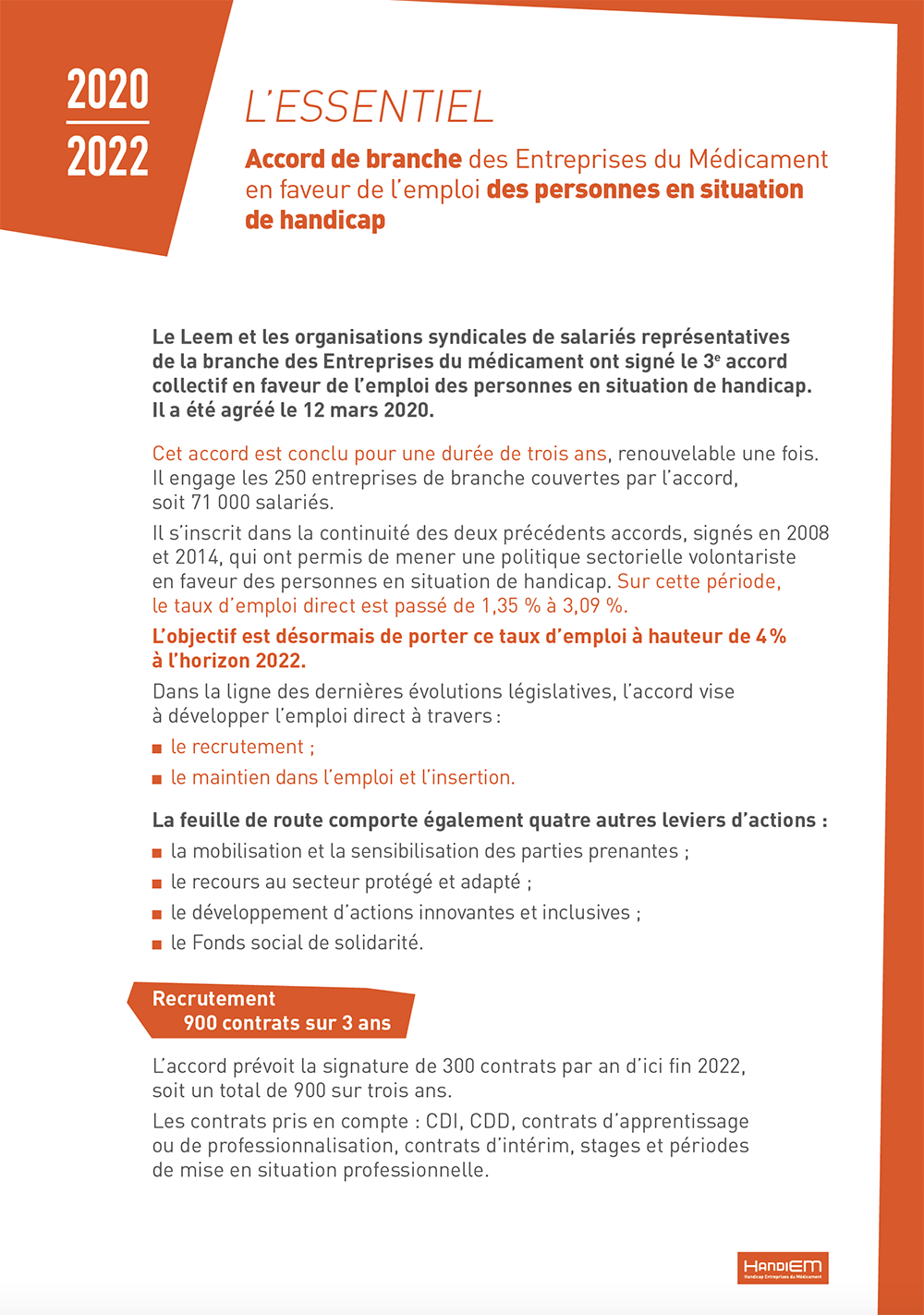 HandiEM - Bilan des actions 2015